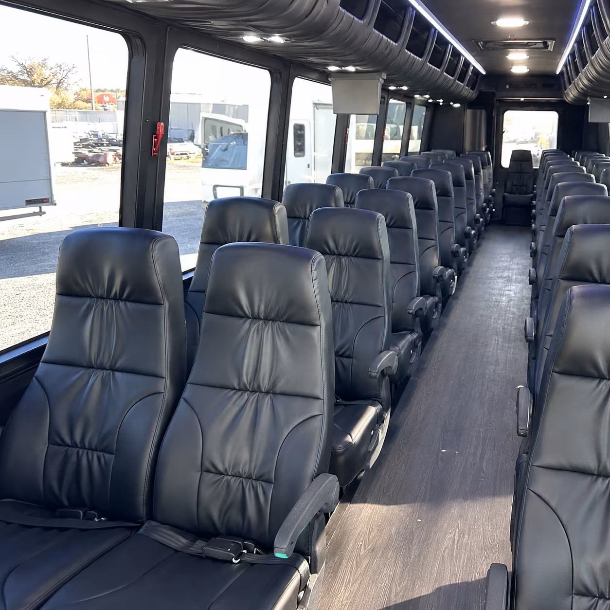 abilene 28 passenger minibus interior